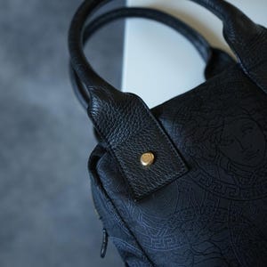 1990's Gianni Versace Mini Monogram Medusa HandBag VINTAGE image 5