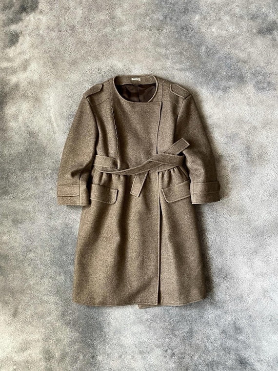 F/W 2006 Miu Miu Runway Wool Military Style Belte… - image 3