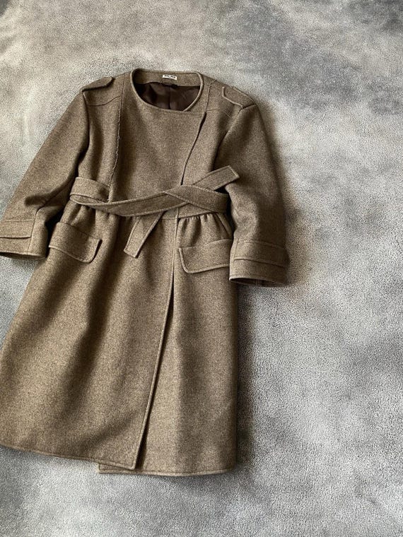 F/W 2006 Miu Miu Runway Wool Military Style Belte… - image 4