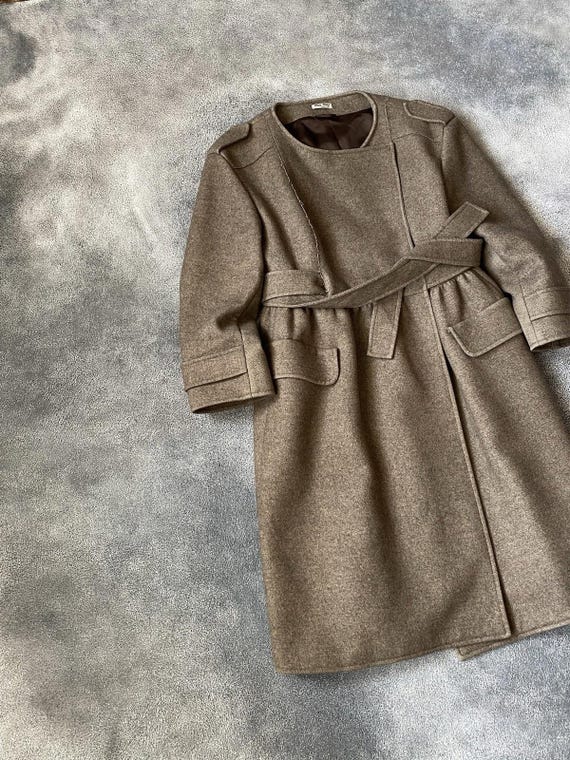 F/W 2006 Miu Miu Runway Wool Military Style Belte… - image 5