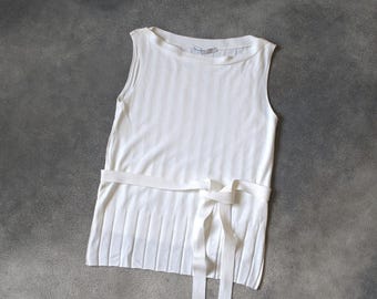 1990s Alexander McQueen Tank Top Belted VINTAGE Women
