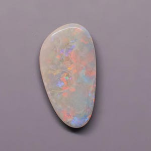 Natural white Australian Opal Cabochon, freeform Australian opal gemstone, natural opal, jewelry making stone, october birthstone gift