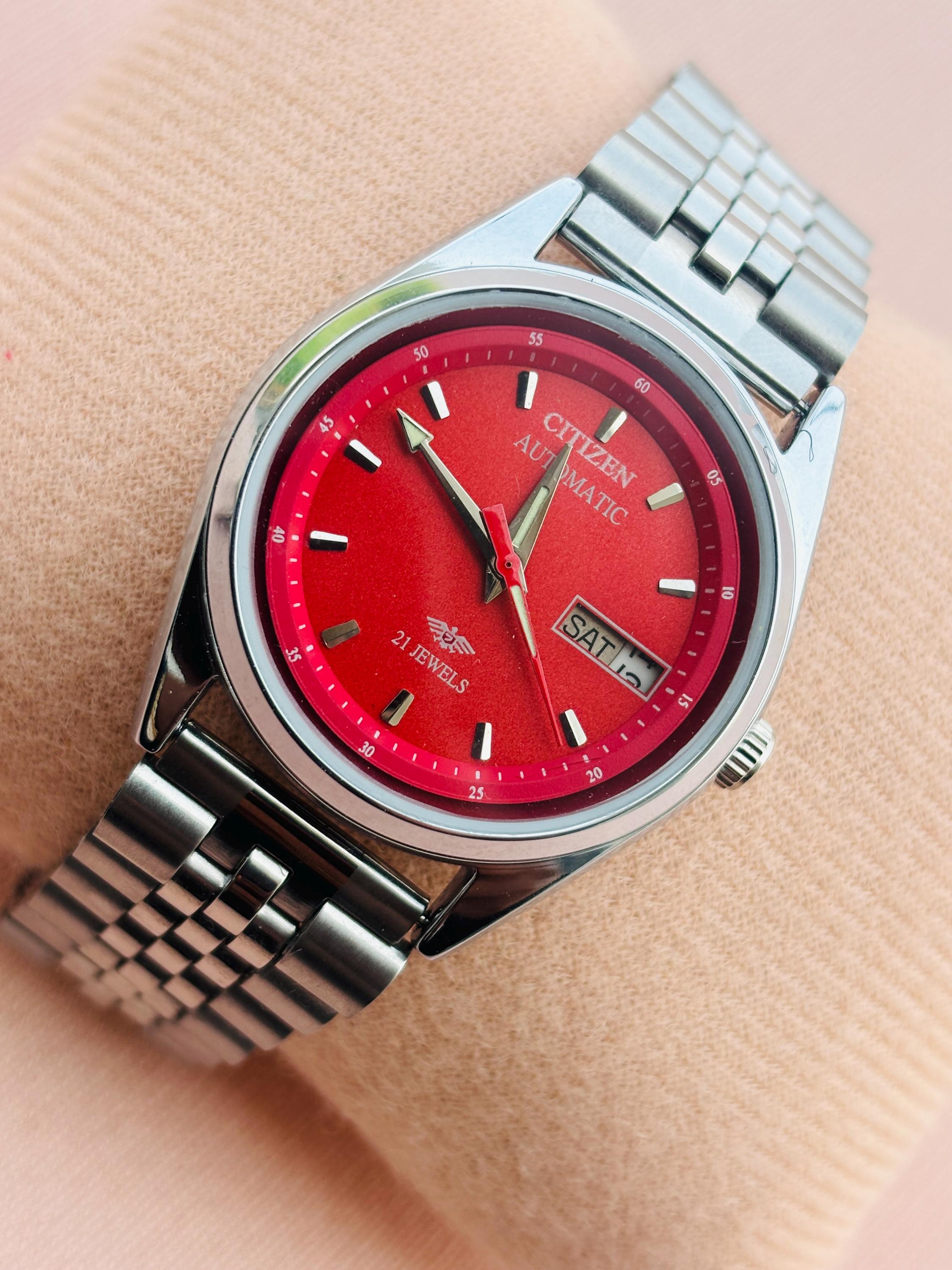Red dial watch - Etsy 日本