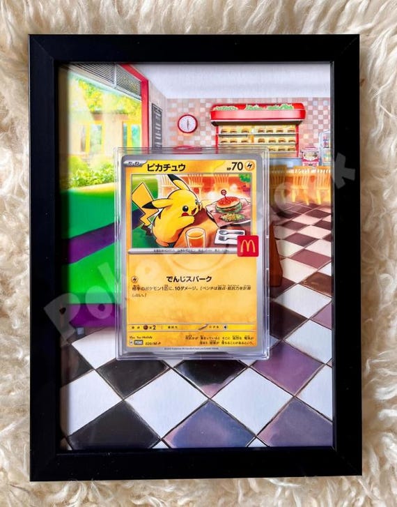 Pikachu Mcdonalds JP Promo Extended Pokemon Frame (UV Protection