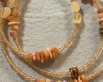 Ethiopian Opal Belly Chain: Luxe African Opal Waist Beads