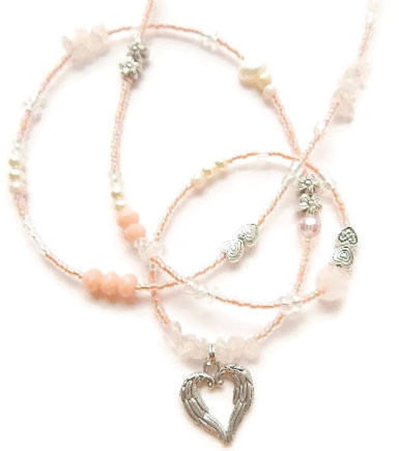 rose quartz waist beads