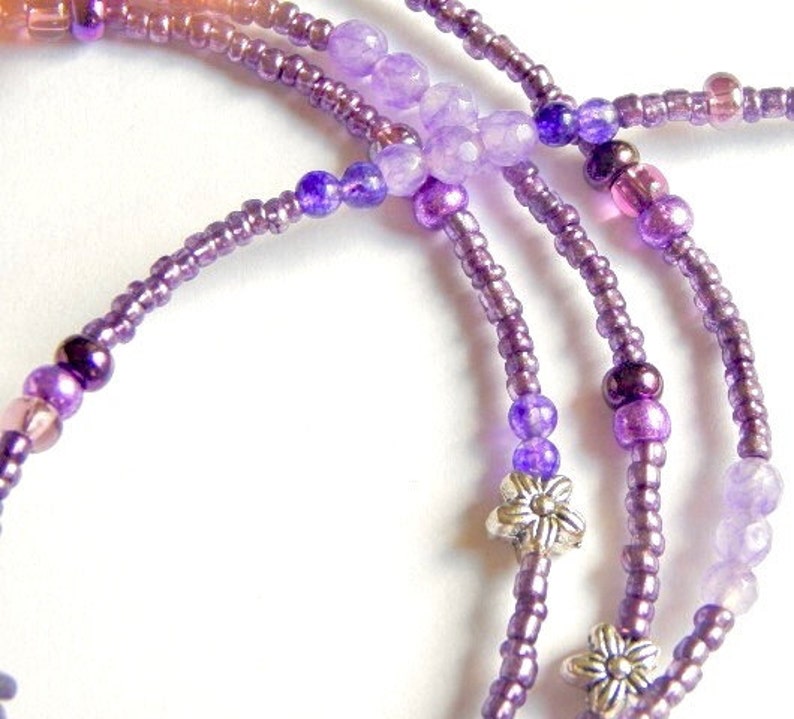 Spiritual Waist Beads Crescent Moon Amethyst Waist Beads - Etsy