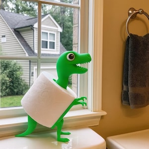 Flynama Floor Standing Metal Bathroom Tissue Paper Roll Stand Toilet Paper Roll Storage Holder - View #8