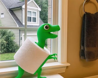 ゴジラトイレットペーパーホルダー：樹脂製恐竜バスルーム装飾 - Etsy 日本