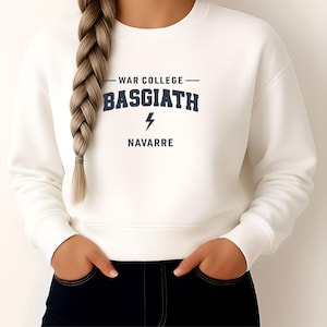 Basgiath War College Sweatshirt | Fourth Wing Inspired Hoodie | Dragon Rider Academy | Fantasy Bookish Merch for Readers & BookTok Fans
