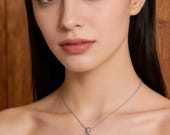 Sterling Silver Baguette CZ Cross Necklace — photo 6