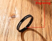 CZ Slim Cross Ring for Women – 3mm Christian Minimalist Band — photo 3