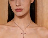 Rose Gold Cross Necklace — photo 5