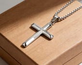 Minimalist Cross Necklace Men — photo 8