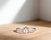 Minimalist Cross Ring for Women — photo 2