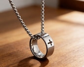 Minimalist Cross Band Ring Set — photo 9
