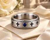 Cross Wedding Ring Men — photo 8
