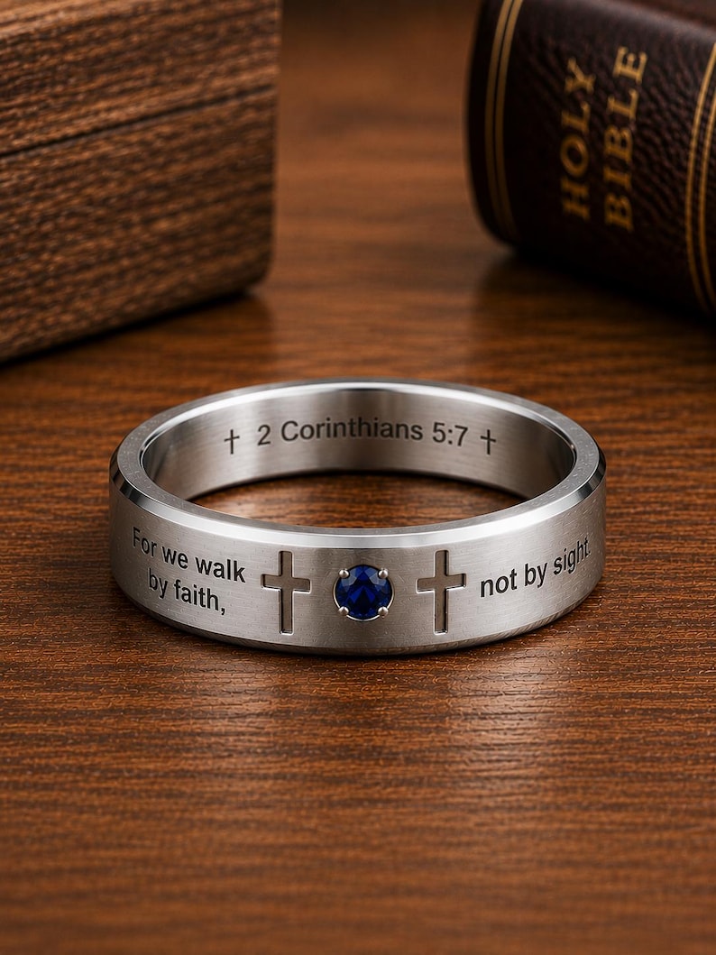 Bible Verse Ring Men