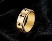 Cross Spinner Ring, Prayer Fidget Ring — photo 3