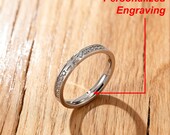 CZ Slim Cross Ring for Women – 3mm Christian Minimalist Band — photo 2
