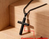 Minimalist Cross Necklace Men — photo 3