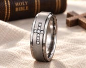 Diamond Cross Wedding Ring Women — photo 5
