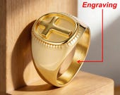 Minimalist Cross Ring Men — photo 2