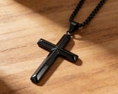 Minimalist Cross Necklace Men — photo 9