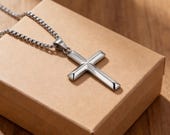 Minimalist Cross Necklace Men — photo 7