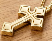 Sterling Silver Pavé Cross Pendant with Zirconia or Moissanite — photo 6