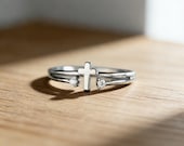 Minimalist Cross Ring for Women — photo 1