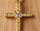 14K Gold Cross Pendant — photo 5