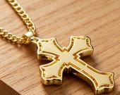 Sterling Silver Cross Pendant with Cubic Zirconia — photo 5