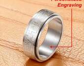 Engraved Lord’s Prayer Spinner Ring for Men — photo 2