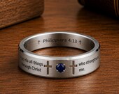 Bible Verse Ring Men — photo 4