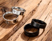 Minimalist Cross Band Ring Set — photo 1