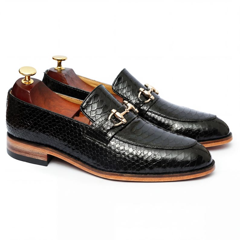 Luxury leather slip on shoes mens fashion lifestyle shot