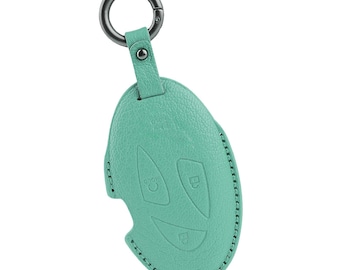 Personalized HandSewn goatskin Car Key Fob Cover for Hyundai Elanrtra Sonata Ioniq Santa Fe Santa Cruz KONA Tucson 5/7 button