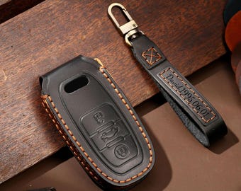 Key Fob Cover With Keychain Fits For Audi R8 Martinique 7 thumbnail image