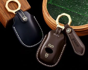 Personalized genuine leather for Subaru 3 Button Key Fob Cover, Case for Subaru Forester Outback Impreza