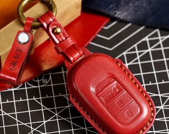 Personalizowana, ręcznie szyta obudowa kluczyka do Hondy 4 z 3 przyciskami, skórzana, Honda HRV Sport, Civic Accord Vezel CRV, etui na kluczyk bezkluczykowy z pilotem