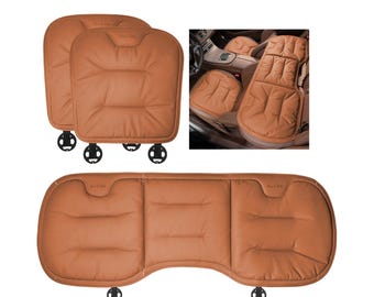Personalized premium Nappa leather car seat cushions/lumbar supports; universal design, non-slip and comfortable, suitable for all seasons.