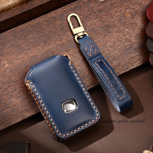 Handmade personalized genuine leather Key Fob Cover for Mazda 3, 6, cx-5 cx-9 cx-30 cx-50 cx-70 (2019-2025)- 3，4 Button