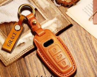 Nuovo tipo personalizzato cucito a mano, elegante e semplice, in vera pelle, adatto per la serie Audi.