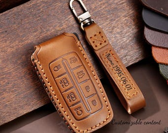 Personalized handmade key cover for Genesis GV80 GV90 G70 G80 G90 GV70 4/6/8 buttons