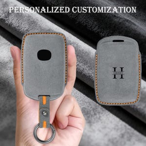 Personalized Suede Key Cover for Mazda 3 6 cx-5 cx-9 cx-30 CX-50 CX-70 3 button Remote Key Fob Protector Anniversary gift