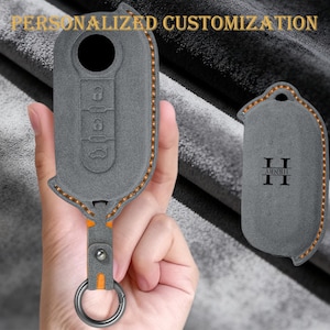 Cubierta personalizada del llavero de ante se adapta a Fiat 500 Punto Bravo Brava Panda Abarth Doblo Ducato Idea Ulysse MPV Lancia Ypslon Delta Musa-Flip Key