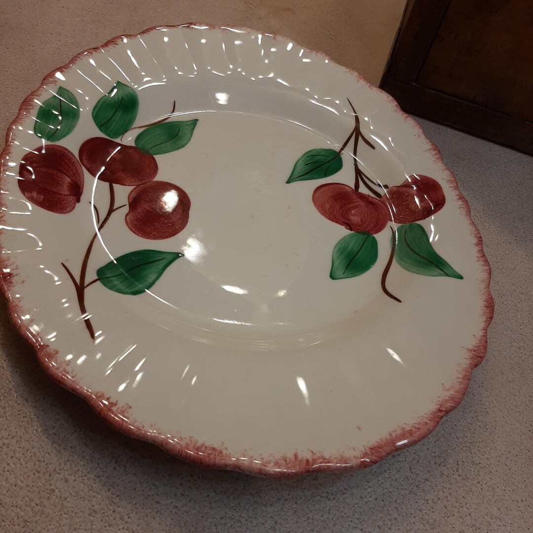 Vintage Blue Ridge Southern Pottery Crab Apple Oval Serving Platter - Etsy