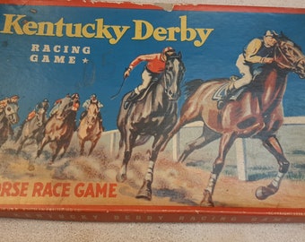 Vintage Kentucky Derby Racing Game Whitman Publishing 1938