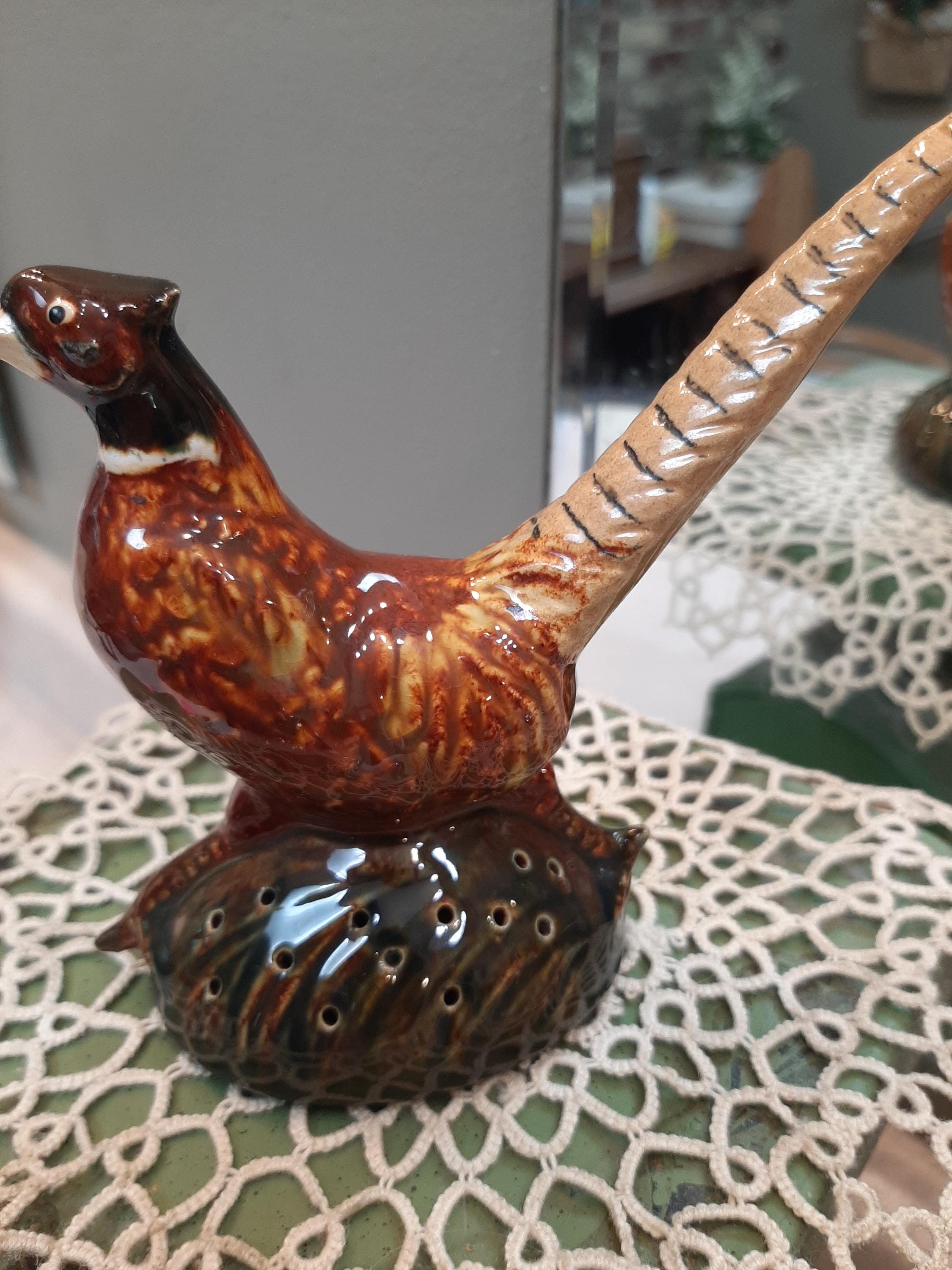 Vintage Rosemeade Pottery Pheasant Okoboji/arnolds Park, Iowa